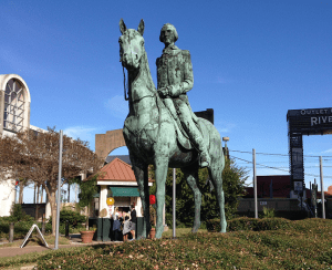 Statue of Bernardo de Gálvez y Madrid. A gift from Spain.
