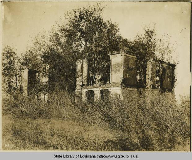 De la Ronde ruins, date unknown. Source: Louisiana Digital Library 