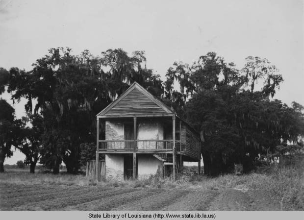 Remnants of Villere Plantation, 1930s. I remember playing on what’s left of these ruins as a kid. Source: Louisiana Digital Library