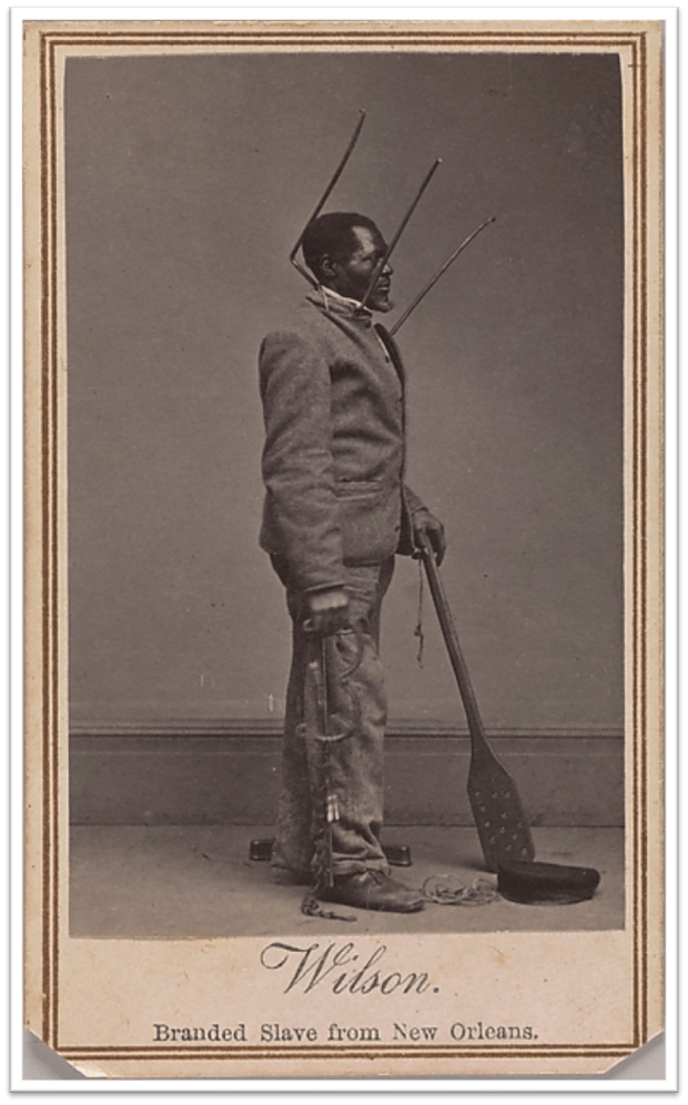 1863 - Branded Slave from New Orleans