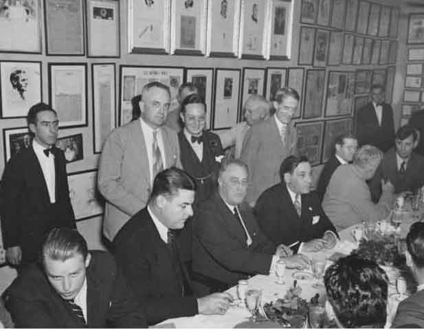 1937 - President Franklin D. Roosevelt at banquet at Antoine's