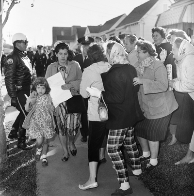 African American Integration Anti School Students LA Bo