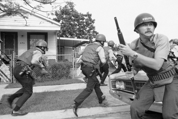 1970 - NOPD raiding Black Panthers headquarters